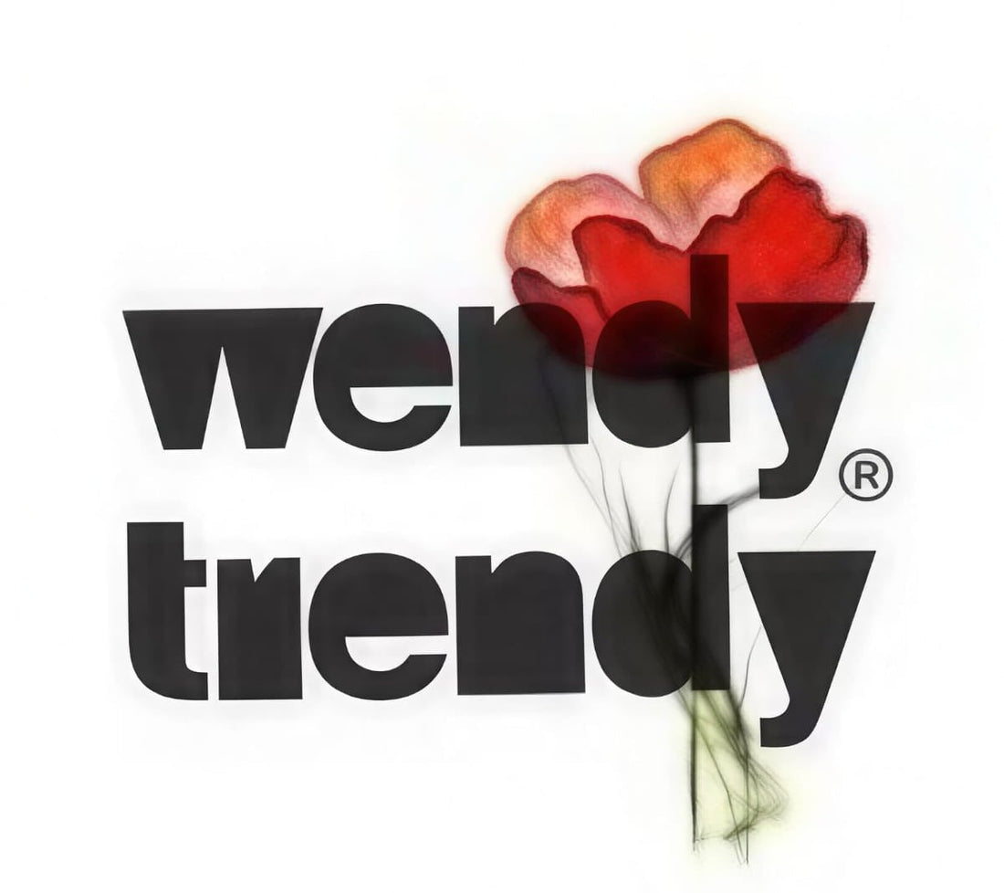logo wendy trendy con amapola roja
