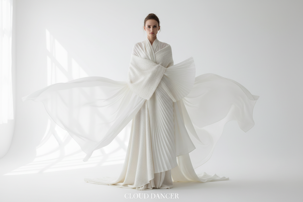 Color Cloud Dancer en moda minimalista - el blanco que define el estilo LYKKE