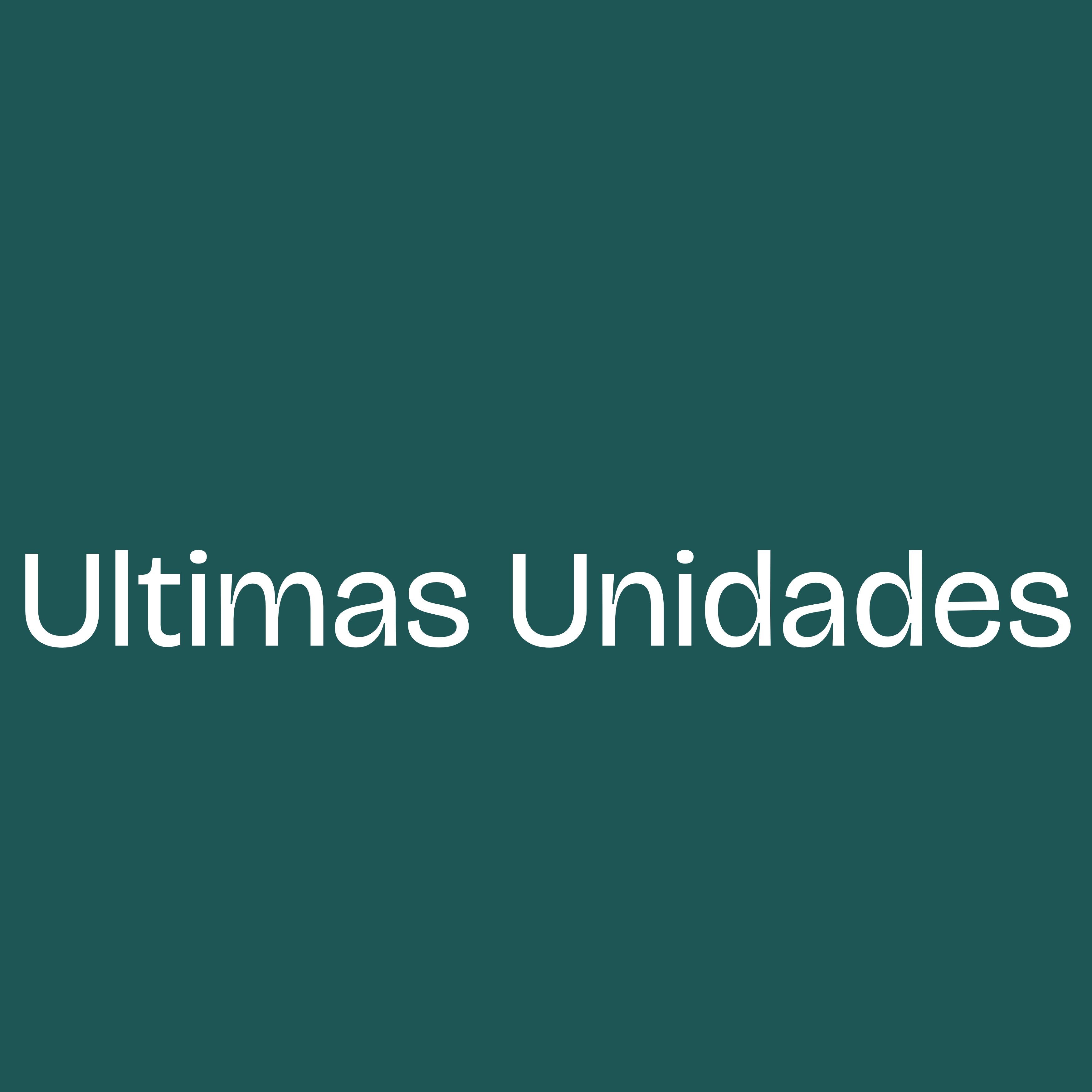 Últimas Unidades