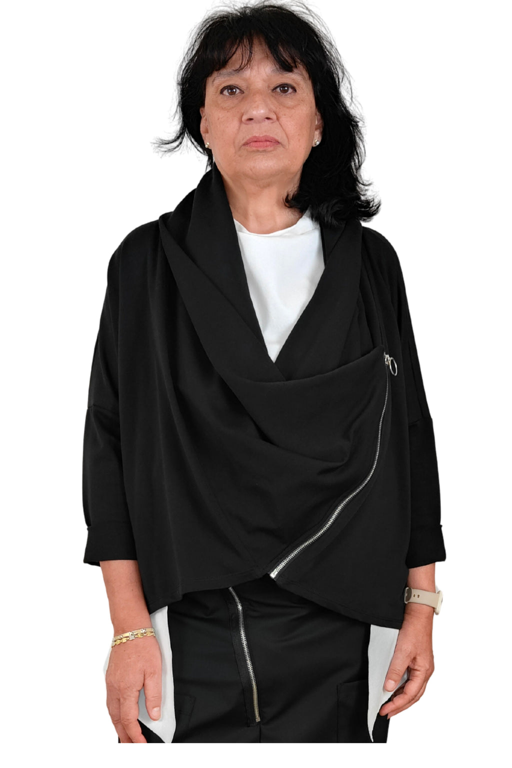 Chaqueta Cremallera Cruzada Wendy Trendy