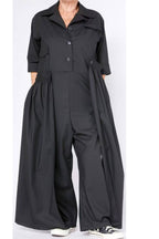 Mono Wendy Trendy Negro Capa Drapeada