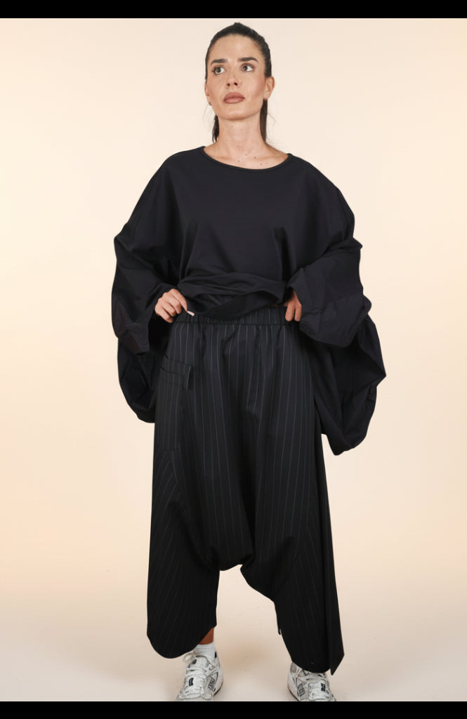 Pantalón Fluido de Raya Fina