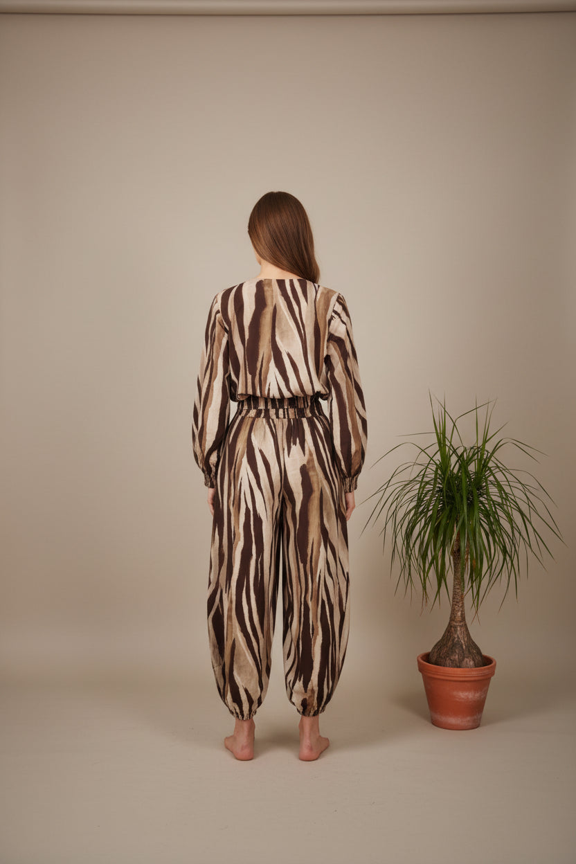 Conjunto JOT Milano Zebra Rayas al Tono
