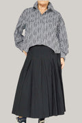 Camisa Vichy Seersucker Negro Blanco