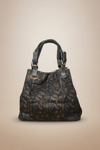 Bolso Cuero Italiano Pelo Vaca Zigzag LYKKE