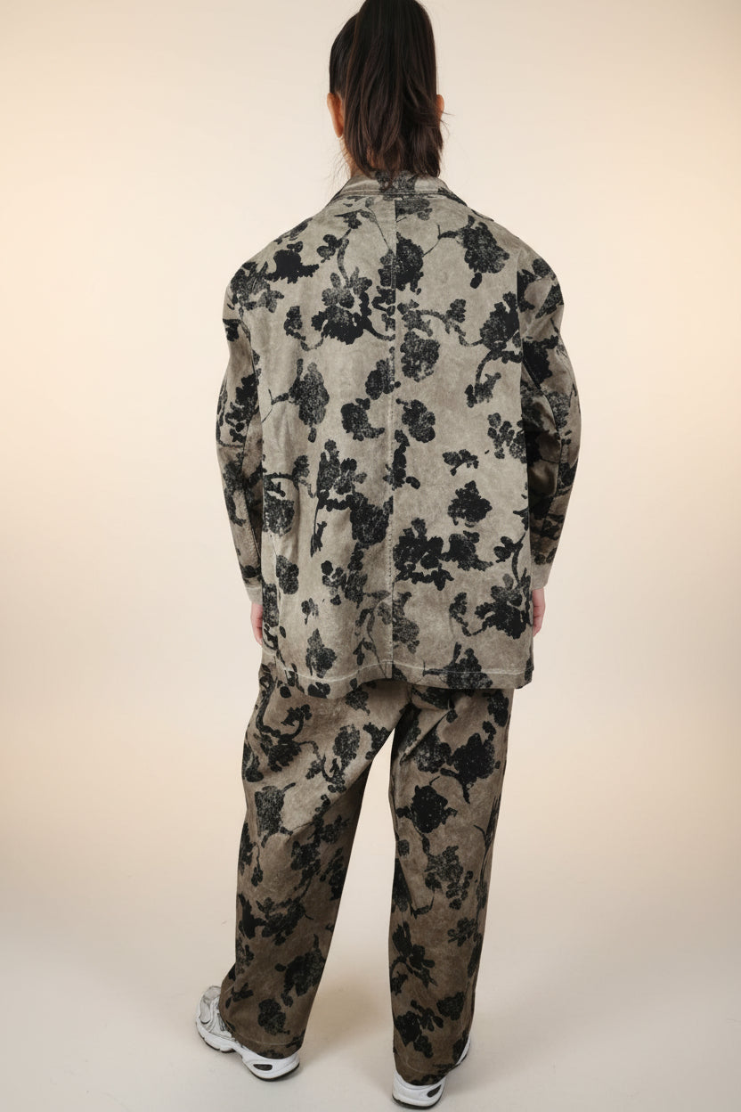 Blazer Yolykke Floral con Inspiración Japonesa
