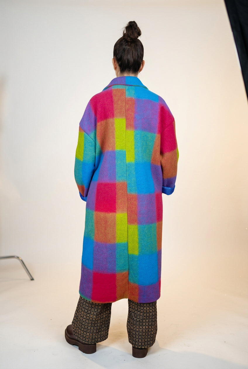 Abrigo largo multicolor Yolykke
