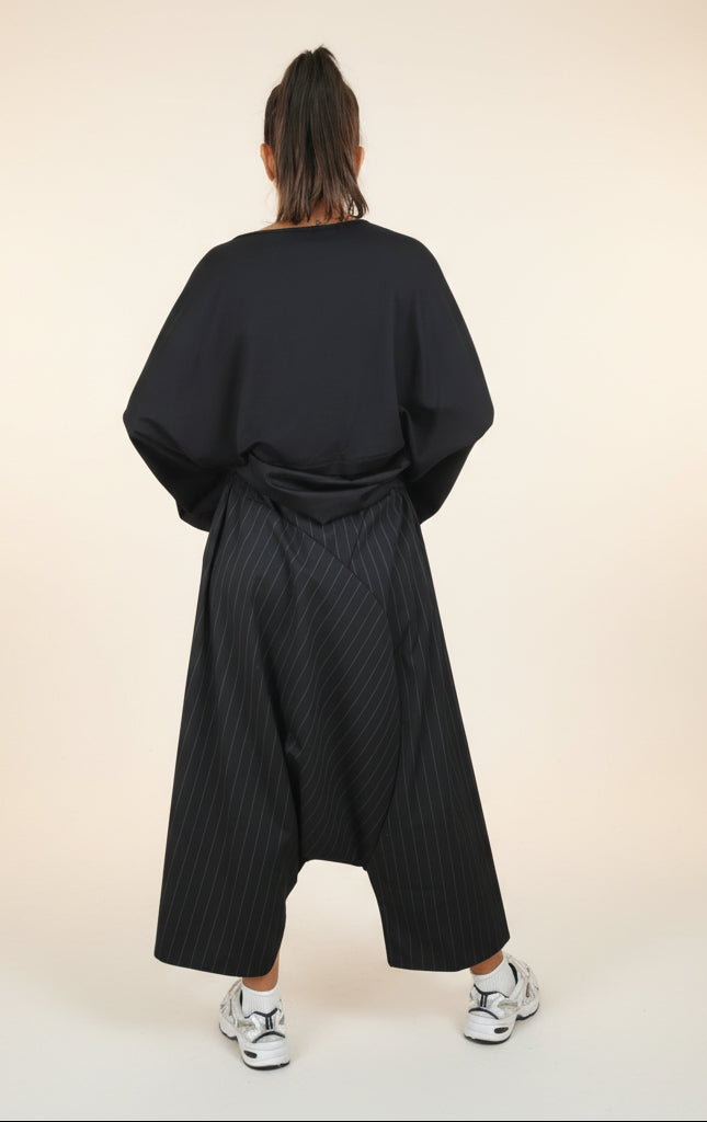 Pantalón Fluido de Raya Fina