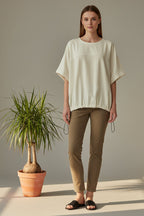 Blusa Manga Murciélago Coulisse Ajustable | Wendy Trendy