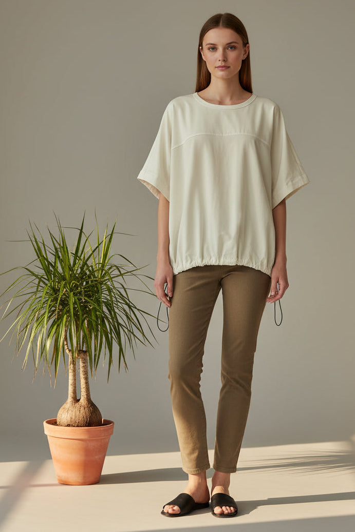 Blusa Manga Murciélago Coulisse Ajustable | Wendy Trendy
