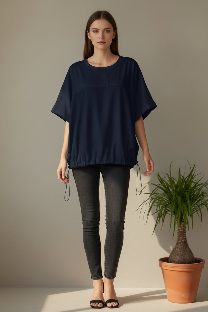 Blusa Manga Murciélago Coulisse Ajustable | Wendy Trendy