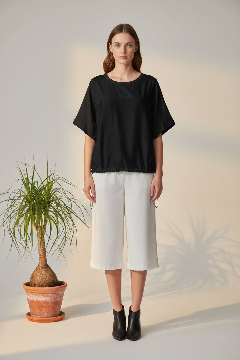 Blusa Manga Murciélago Coulisse Ajustable | Wendy Trendy