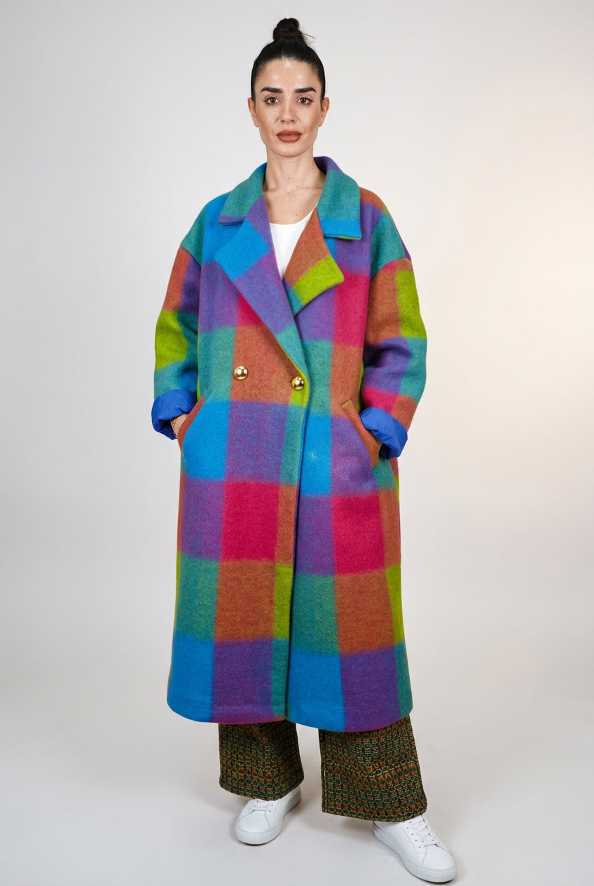 Abrigo largo multicolor Yolykke