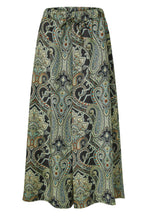 Pantalón Palazzo Paisley Oriental Negro