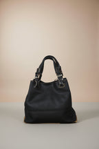 Bolso Cuero Italiano Leopardo Morado Reversible LYKKE