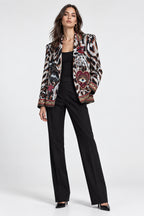 Blazer animal print con corazón y mensaje YOLYKKE