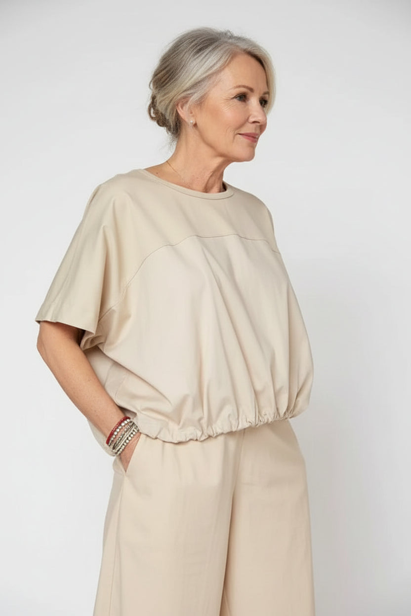 Blusa Manga Murciélago Coulisse Ajustable | Wendy Trendy