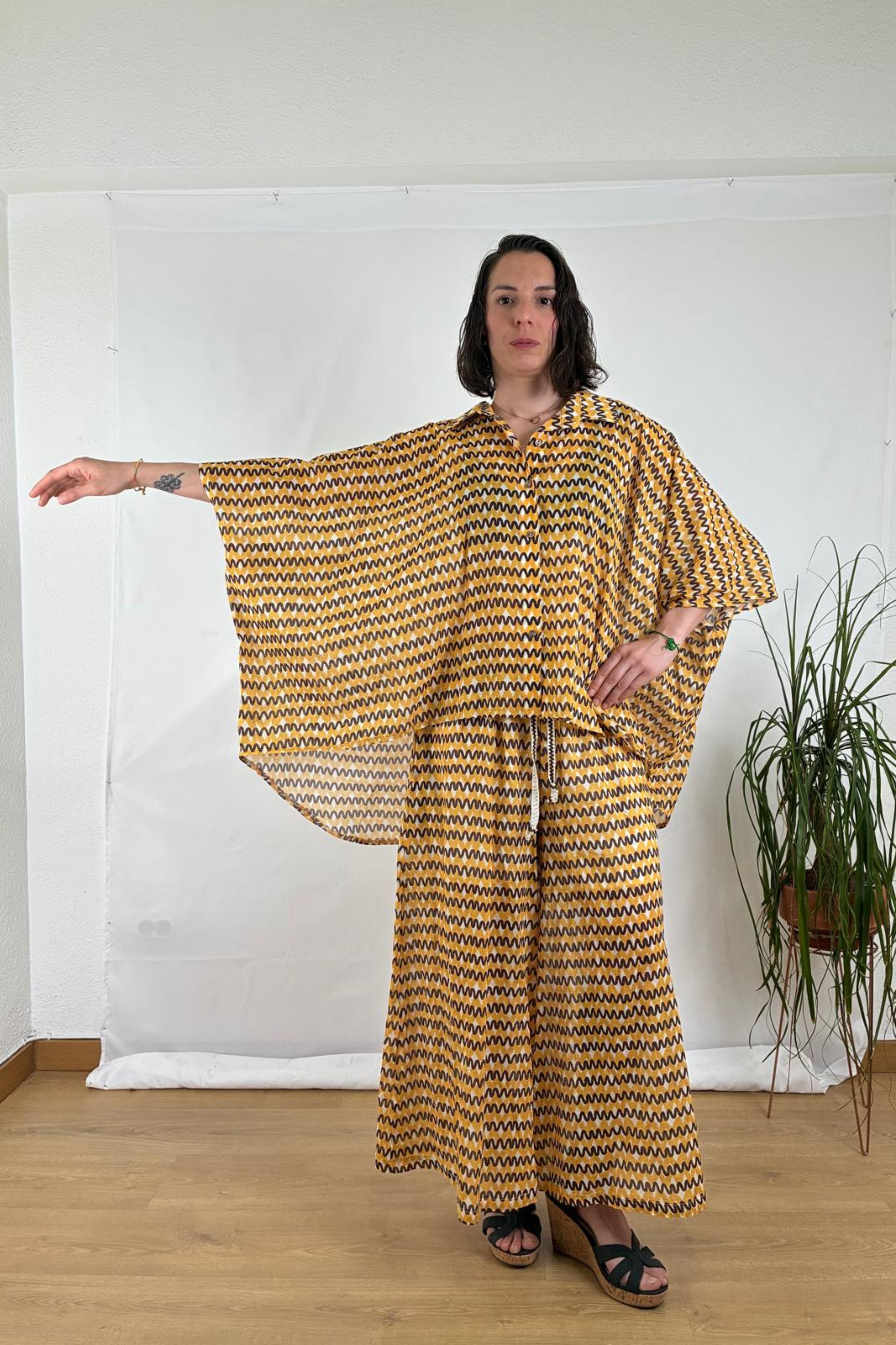Camisa Oversize Zigzag