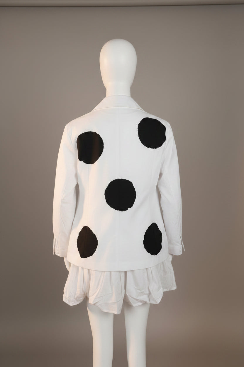 EXCLUSIVO  Camisa Lunares Maxi Bajo Globo Asimétrico | Nefelibata