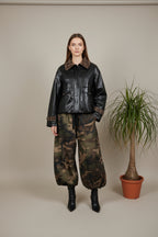 Chaqueta JOT Milano Polipiel Cuello Cuadros