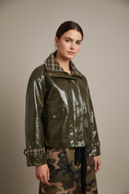 Chaqueta JOT Milano Polipiel Cuello Cuadros
