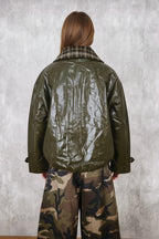 Chaqueta JOT Milano Polipiel Cuello Cuadros