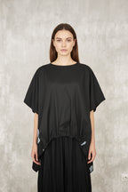 Top JOT Milano Asimétrico Lunares Azul