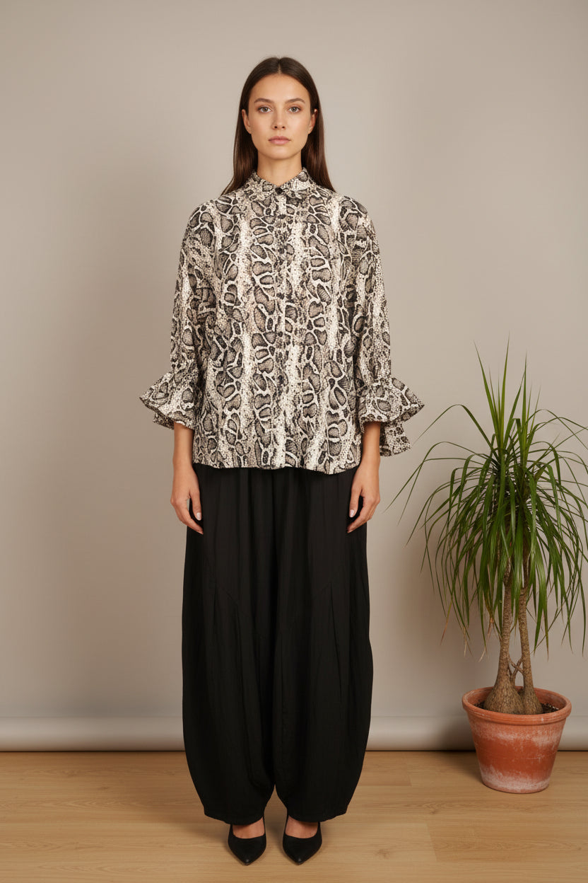 Camisa JOT Milano Pitón Volantes