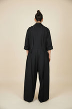 Mono Wendy Trendy Negro Capa Drapeada