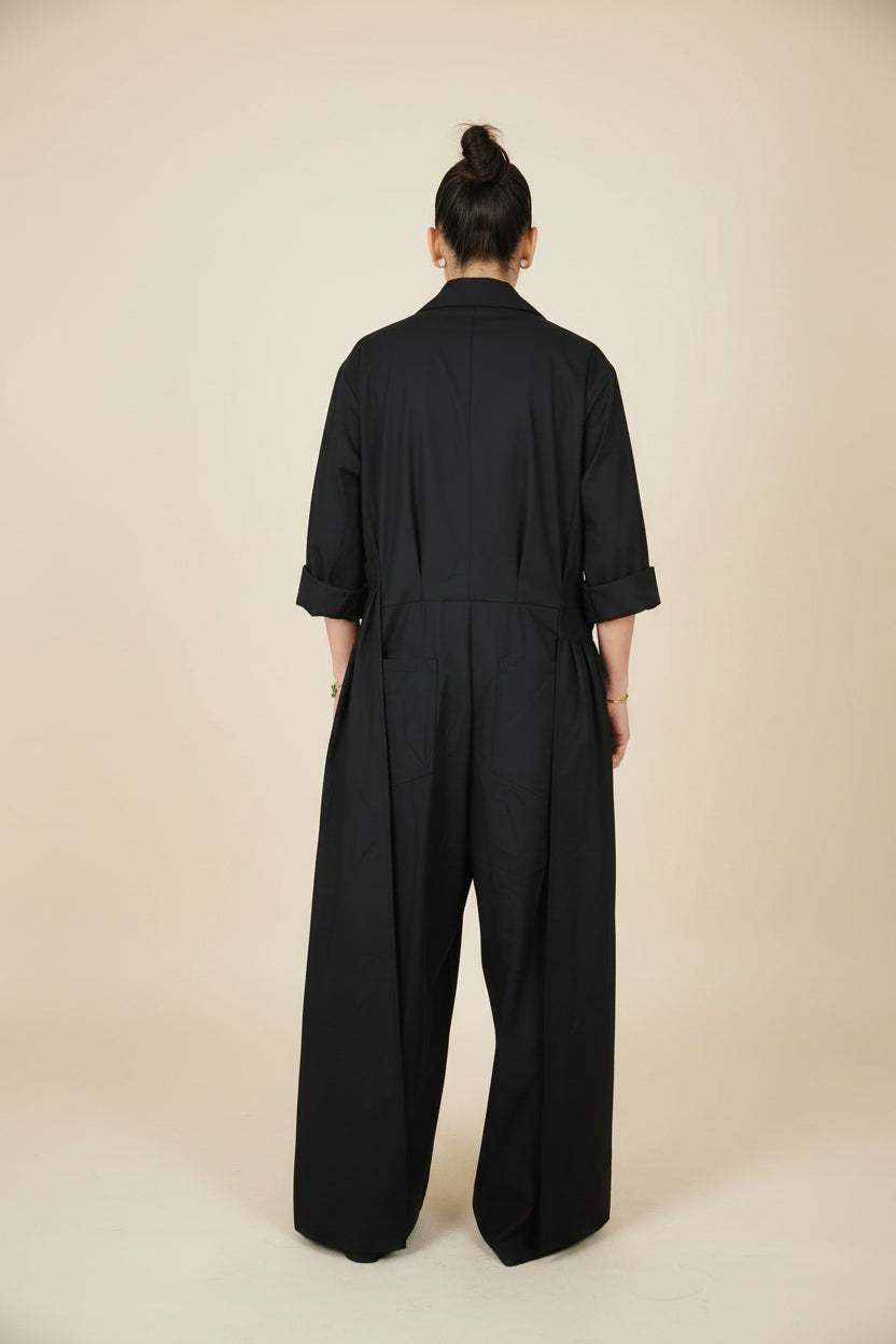Mono Wendy Trendy Negro Capa Drapeada