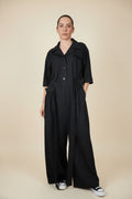 Mono Wendy Trendy Negro Capa Drapeada