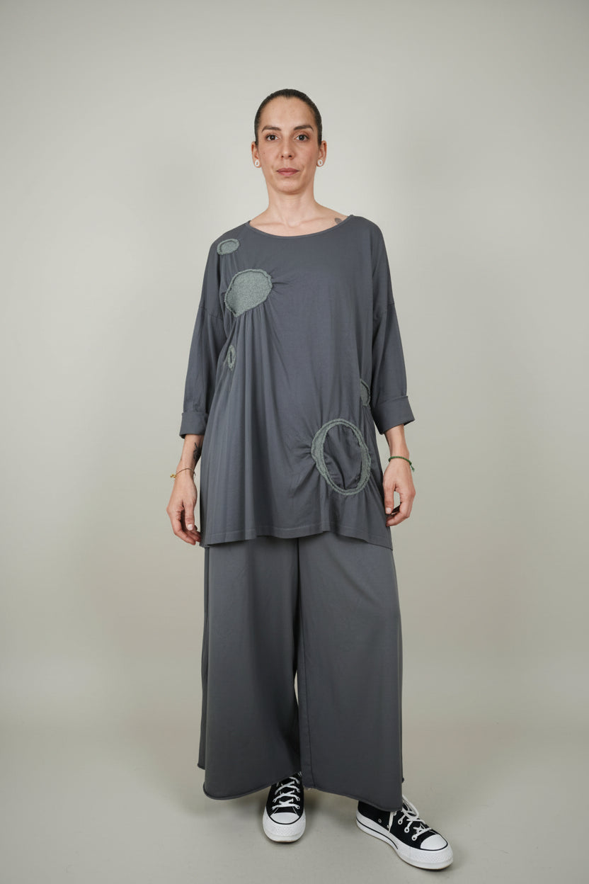 Camiseta Wendy Trendy Oversize Aplíques