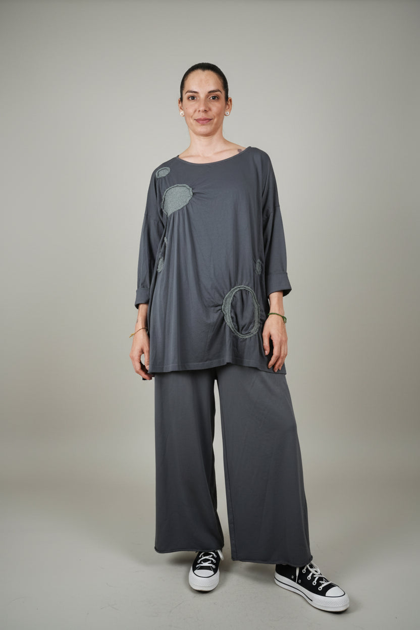 Pantalón Wendy Trendy Palazzo Gris