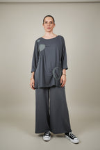 Camiseta Wendy Trendy Oversize Aplíques