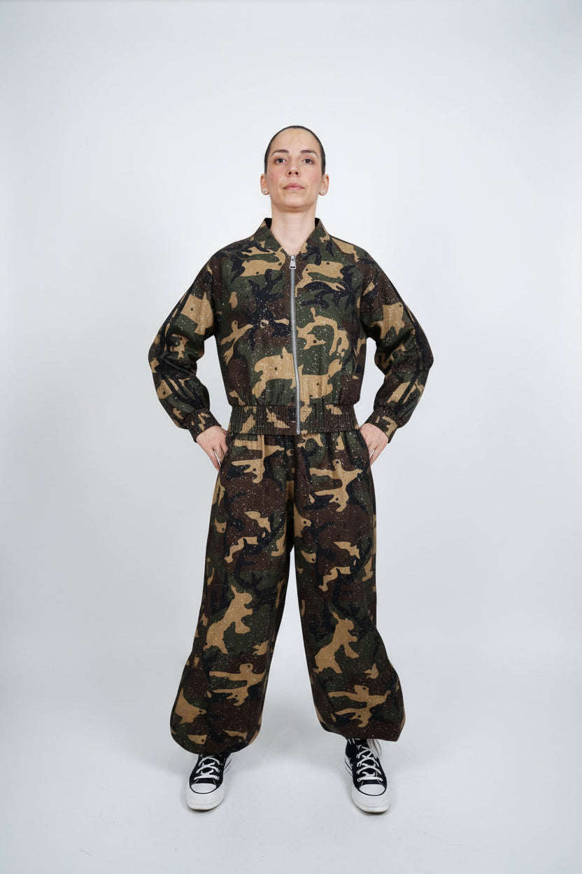 Conjunto JOT Milano Camuflaje Glitter