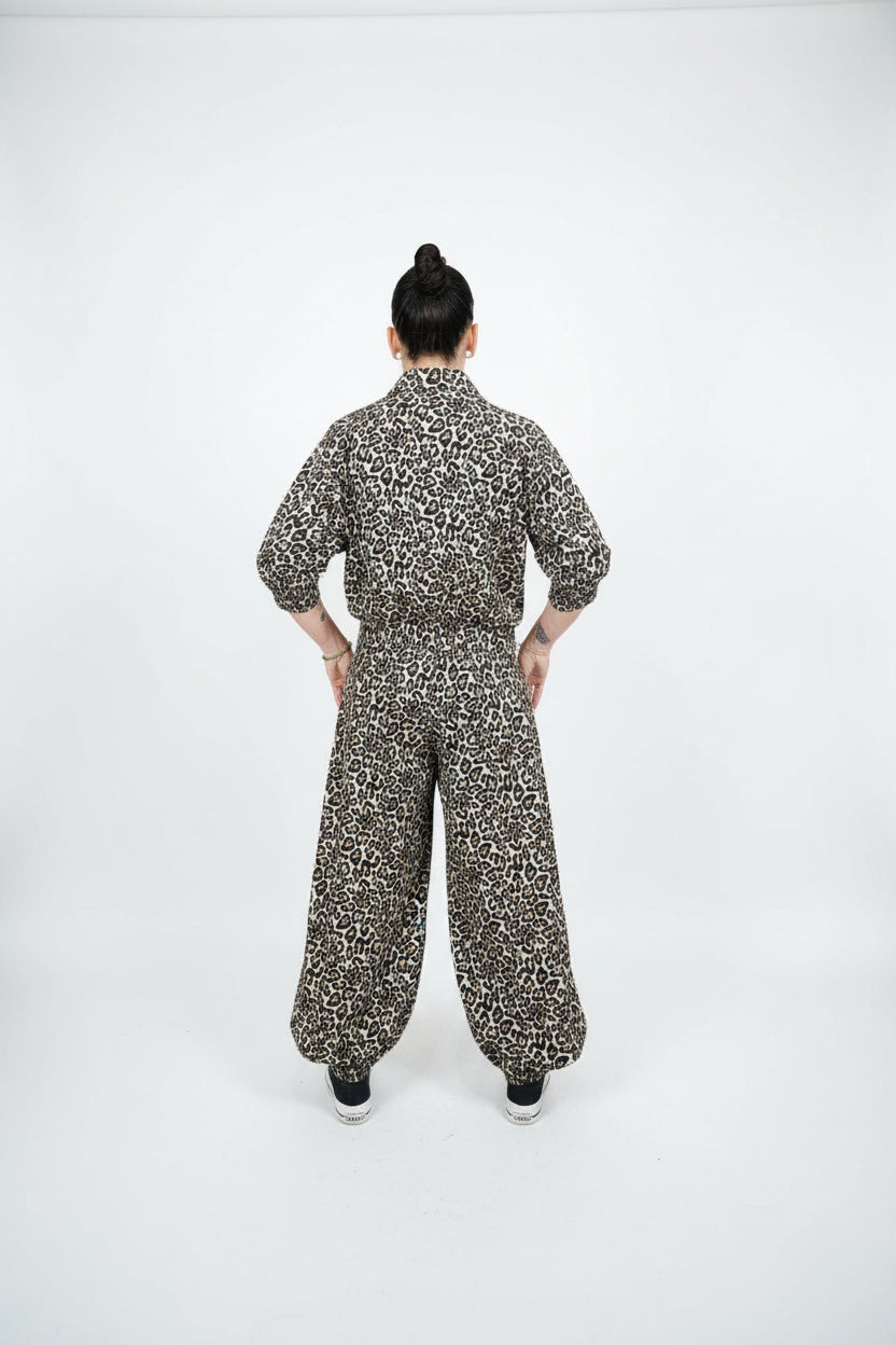Conjunto JOT Milano Leopardo Rayas Rojas