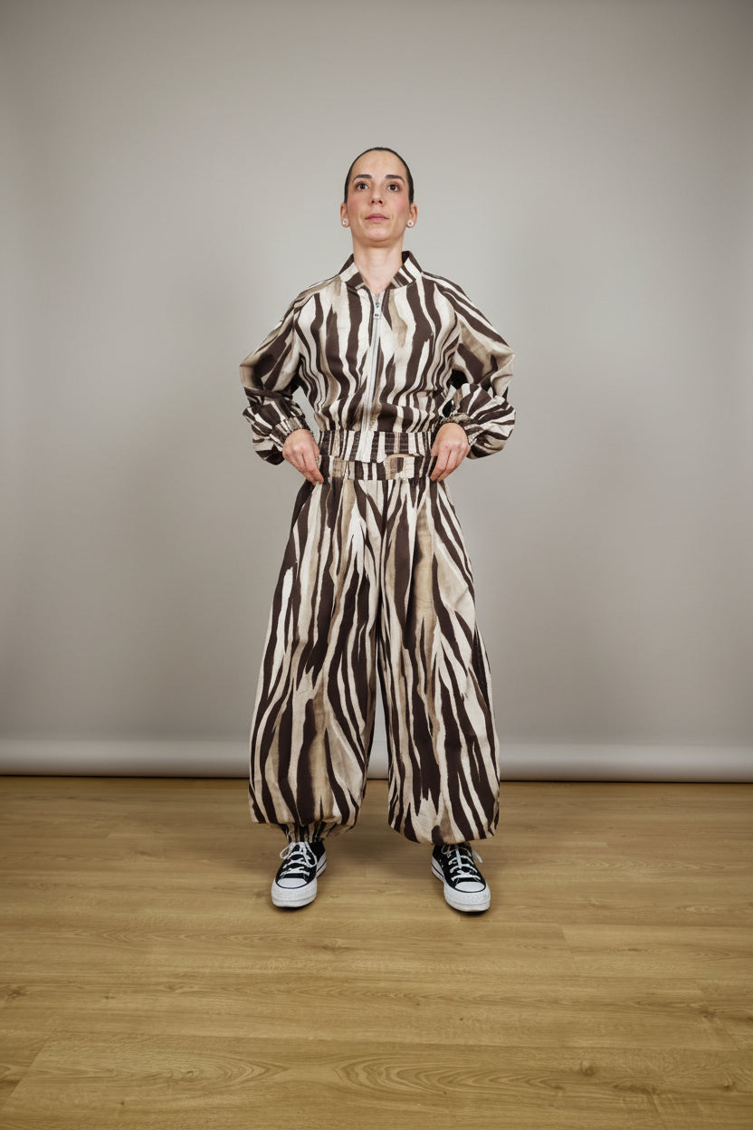 Conjunto JOT Milano Zebra Rayas al Tono