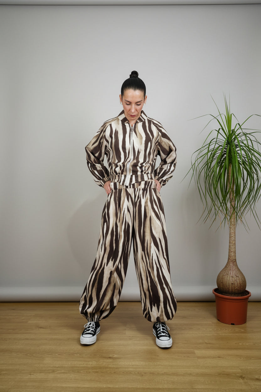 Conjunto JOT Milano Zebra Rayas al Tono
