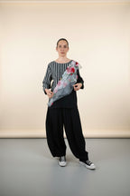 Haut Wendy Trendy Rayures Tulle Fleurs