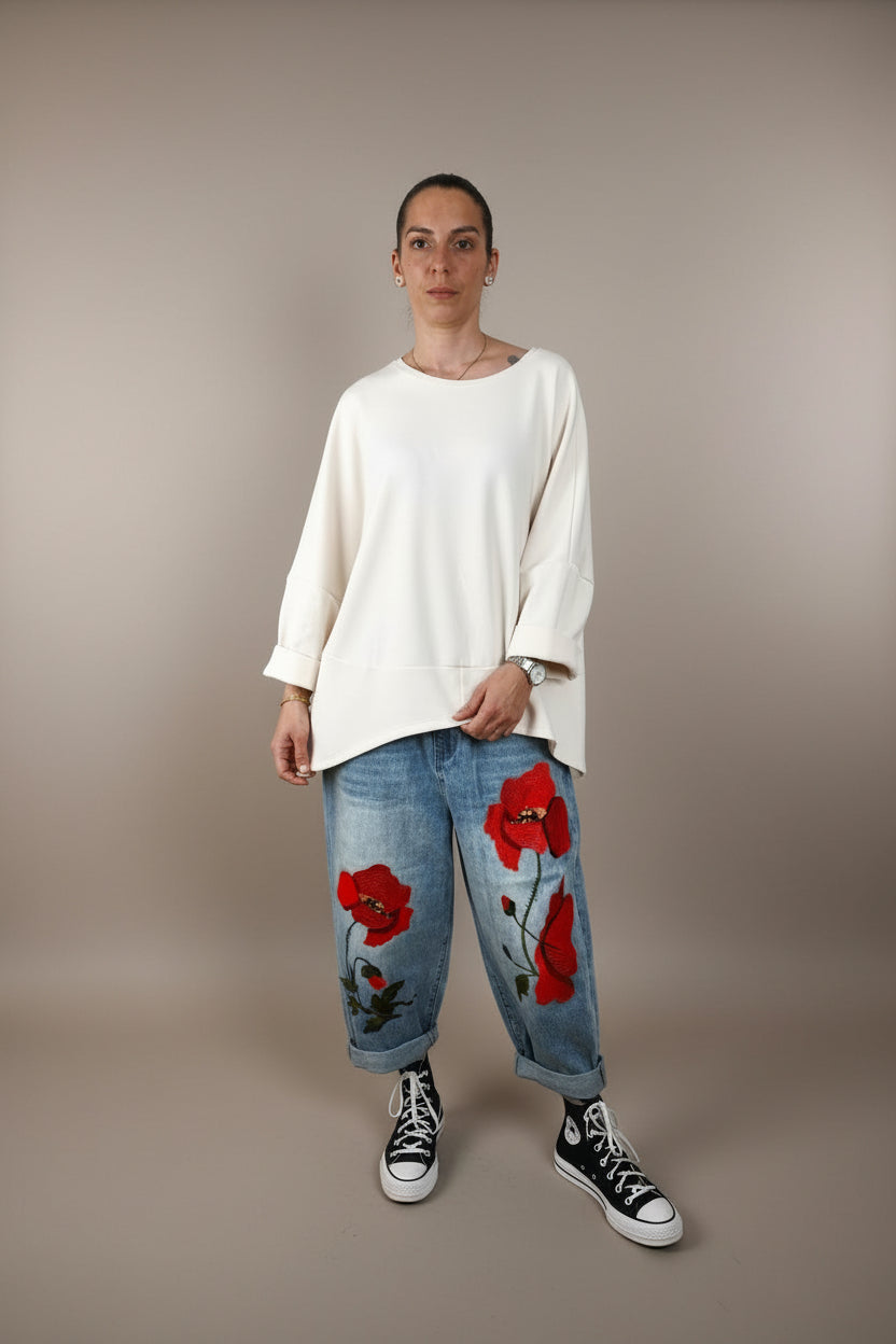 Top Neopreno Fino Bajo Asimétrico Puño Vuelto | Wendy Trendy