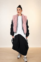 Gilet en jean avec tulle bleu ou rose Nefelibata