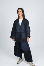 Pantalón amplio bicolor Wendy Trendy