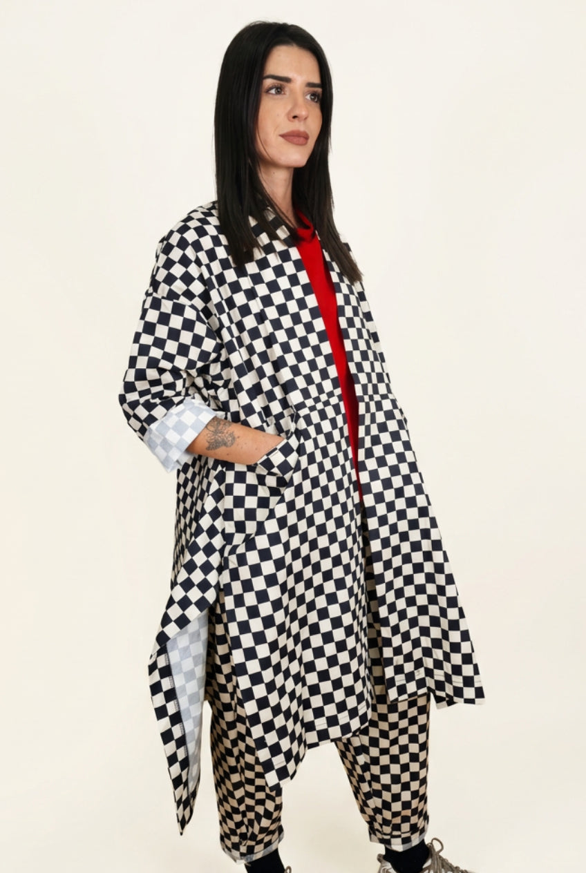 Capa larga damero Wendy Trendy