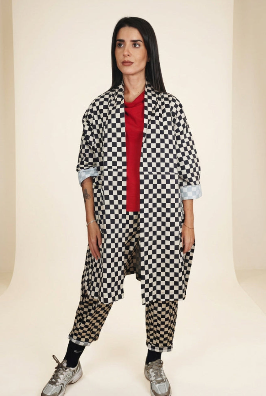 Capa larga damero Wendy Trendy
