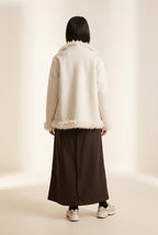 Chaqueta de antelina con pelo Wendy Trendy