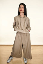 Blusa de cuello con volantes Wendy Trendy