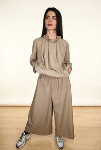 Blusa de cuello con volantes Wendy Trendy
