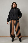 Pantalón globo de rayas Yolykke Curvy