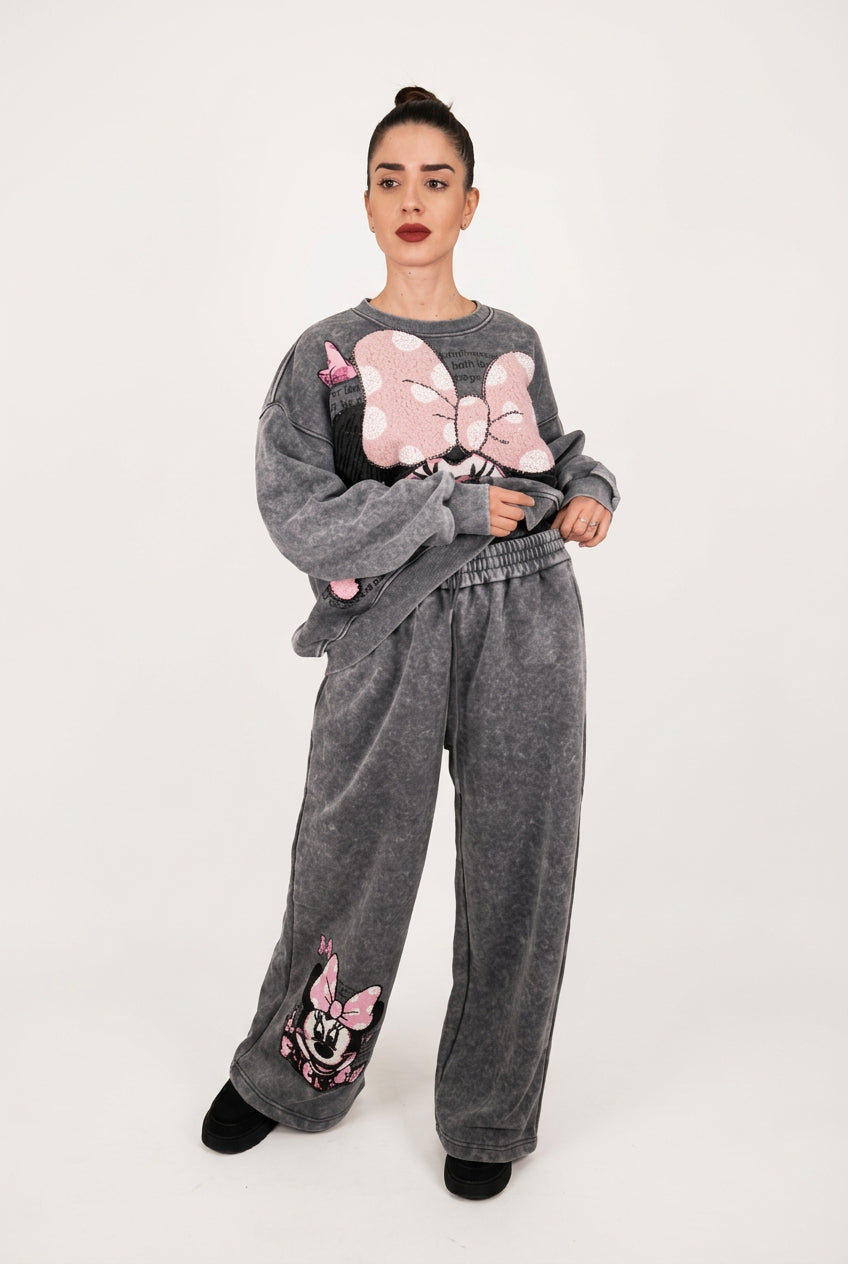 Ensemble de survêtement Minnie Free gris - Édition limitée