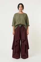 Pantalón amplio impermeable con capas Milano